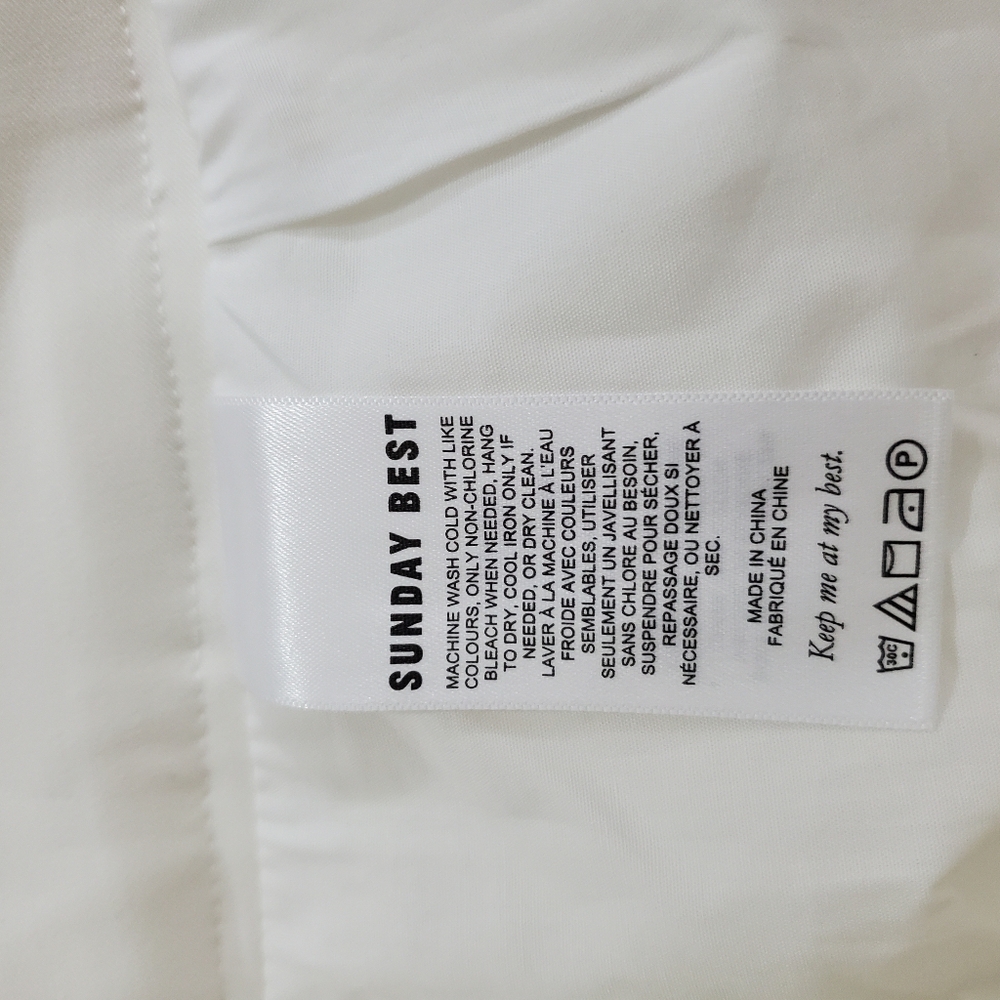 Aritzia Sunday Best Olive Style Pleated Mini Skirt White NWT Size 2 Tennis Prep - Picture 11 of 13